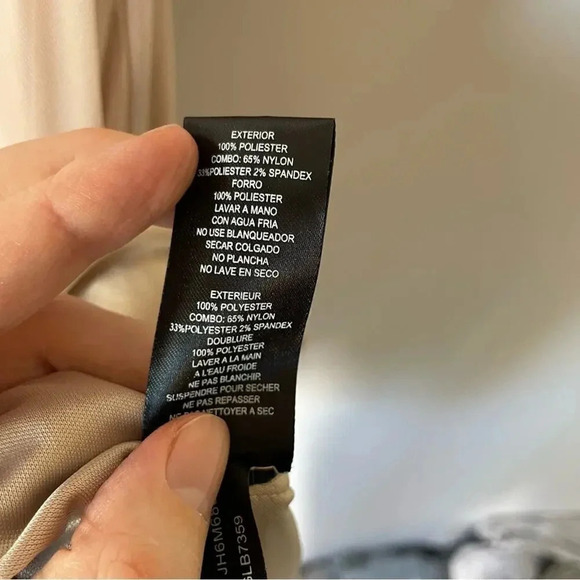 Jessica Howard Evenings Champagne Chiffon and Lace Formal Dress Size 14 - Picture 9 of 11